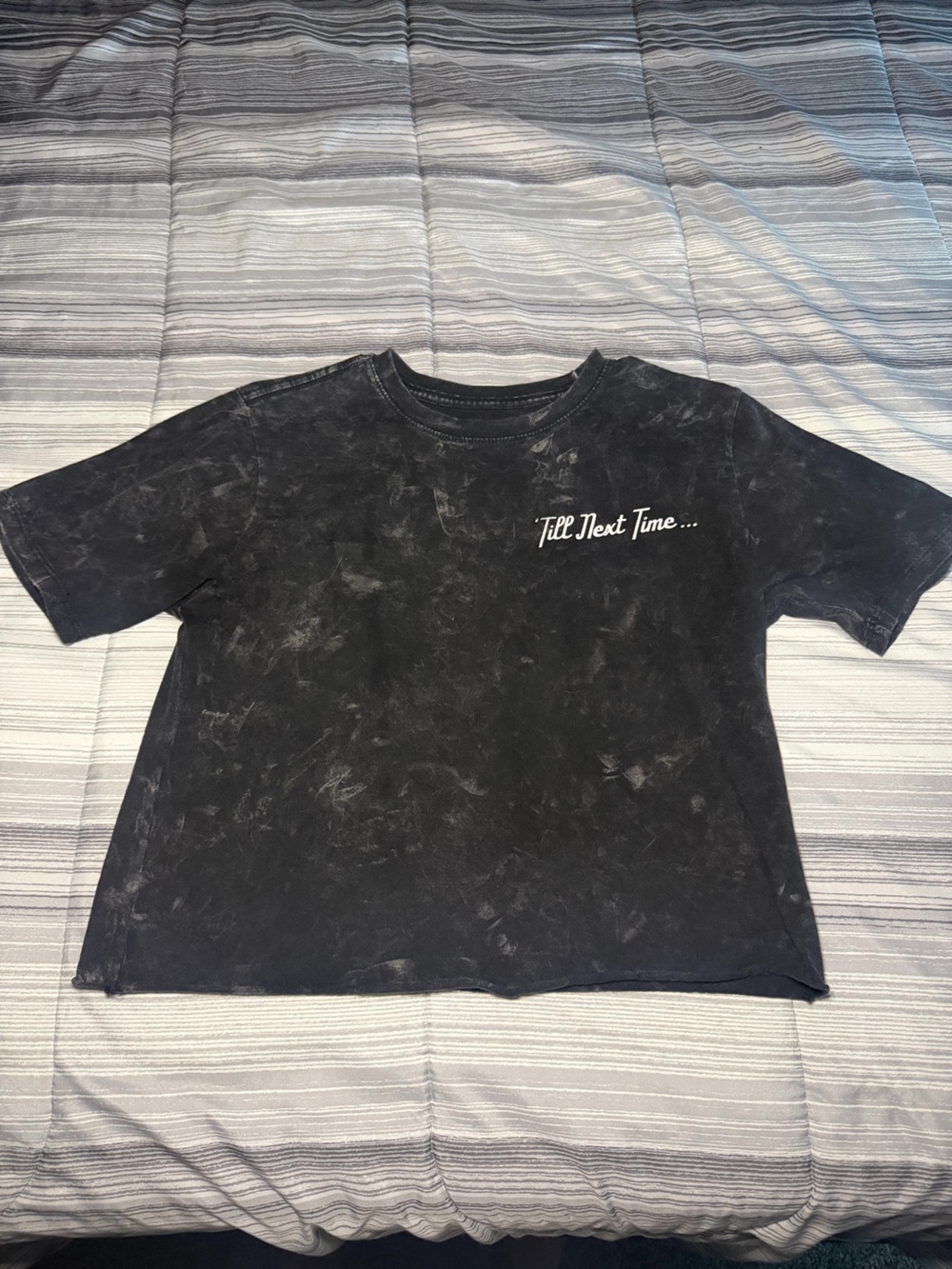 Fifth Sun Black Mineral Wash 'Till Next Time' Graphic Tee
